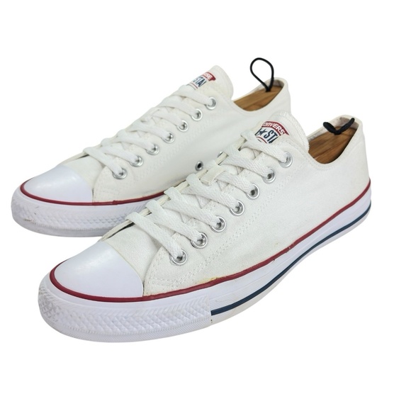 Converse Chuck Taylor All Star Low Top Sneakers White Canvas Men’s 9 M7652 - Picture 1 of 16